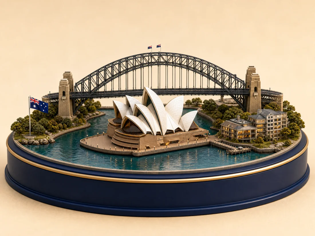 Australia 3D diorama