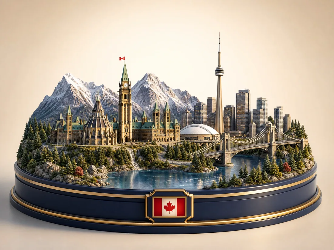 Canada 3D diorama