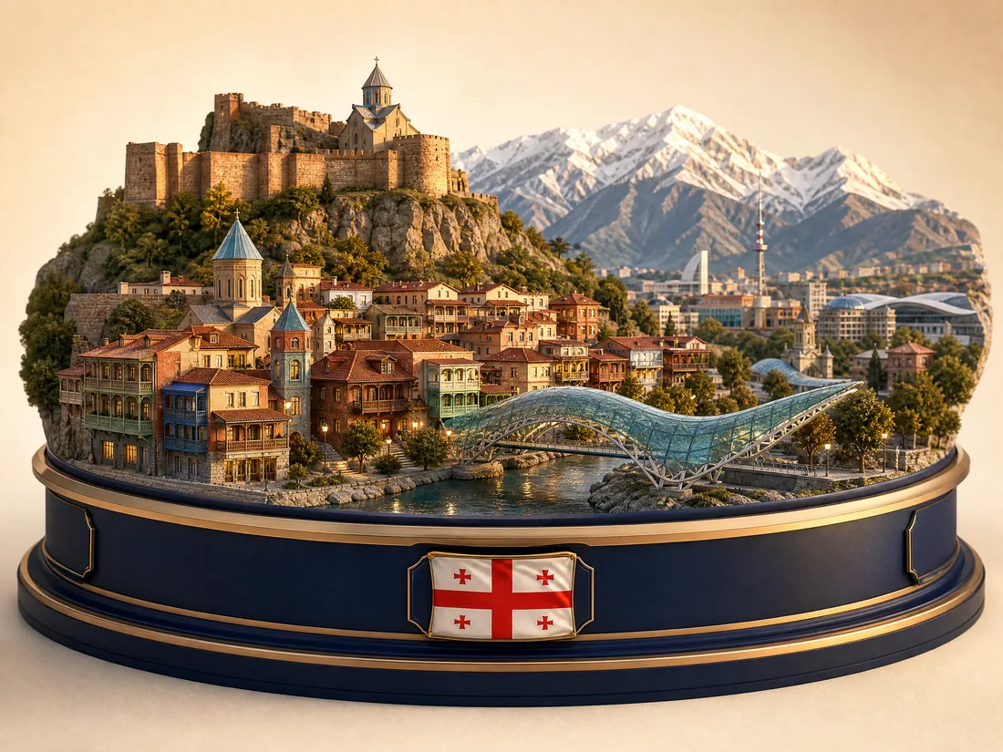 Georgia 3D diorama