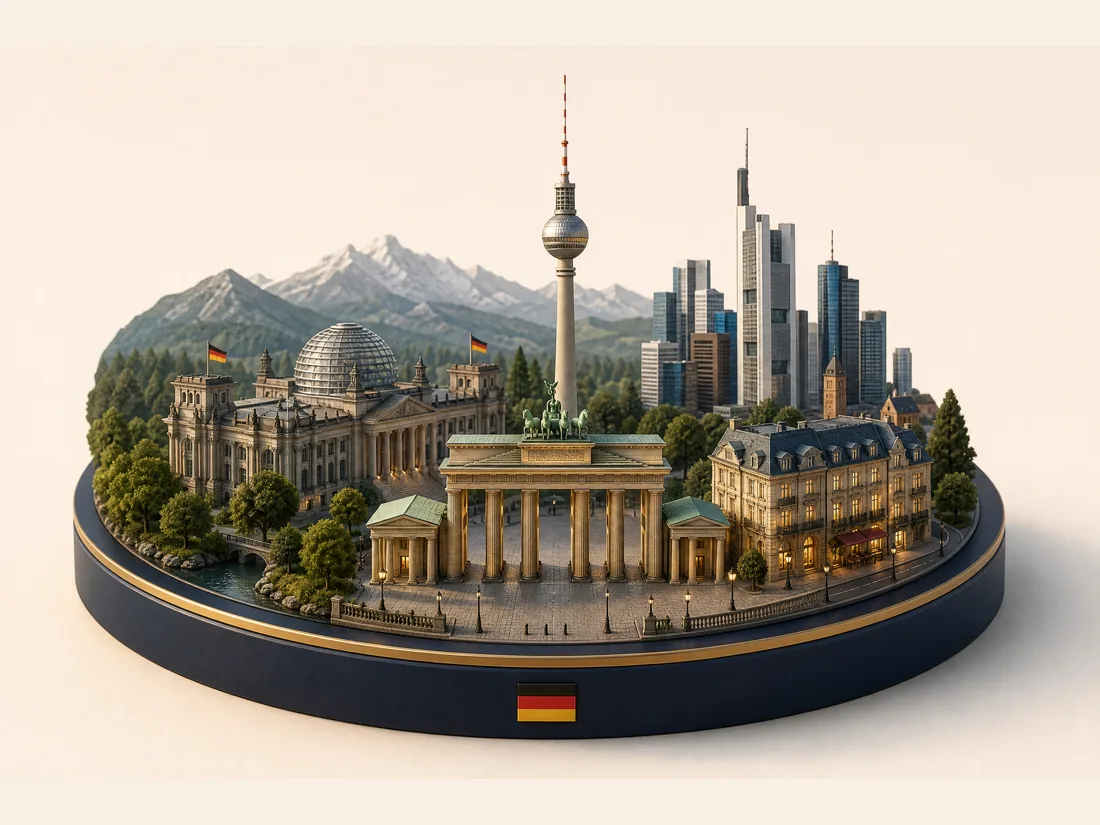 Germany 3D diorama