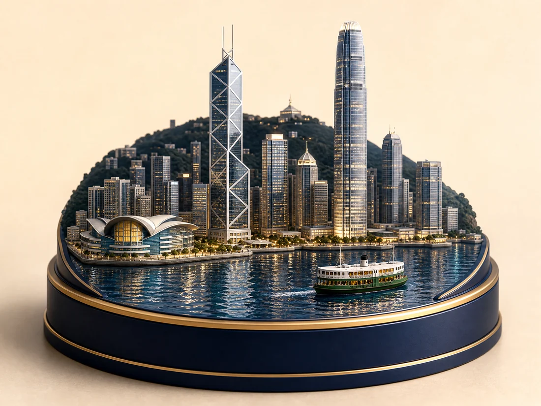 Hong Kong 3D diorama