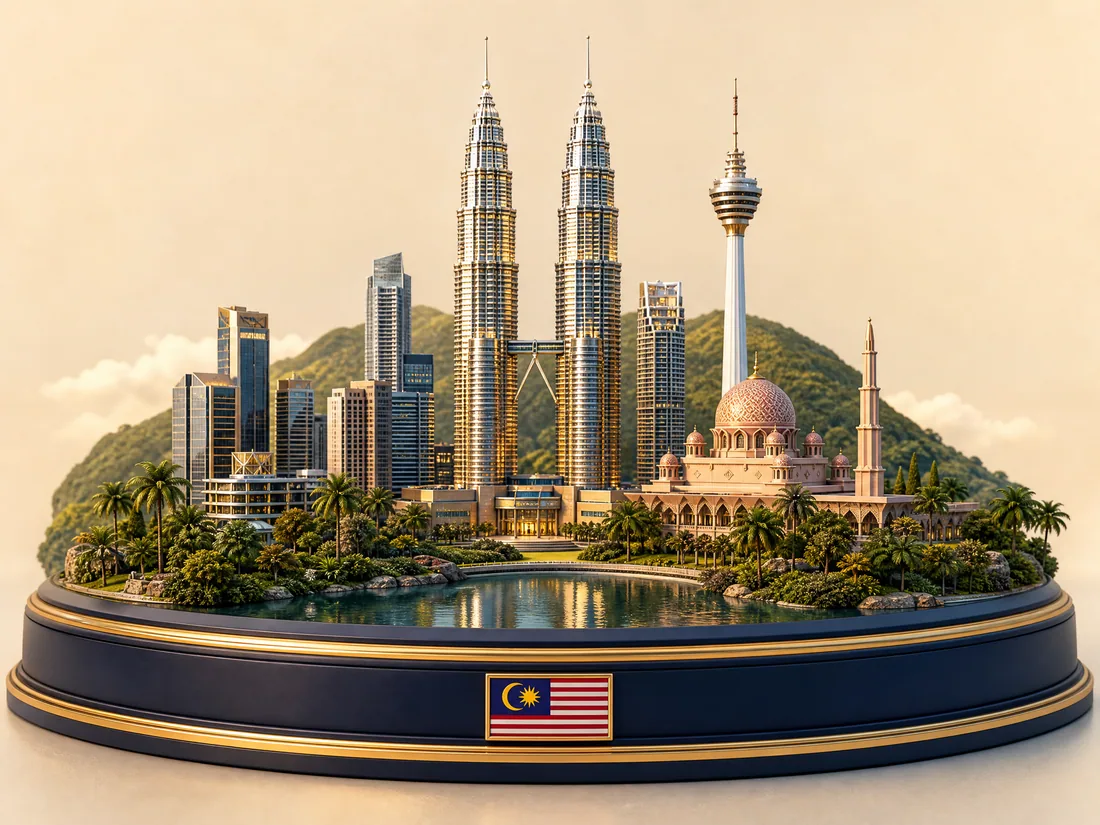 Malaysia 3D diorama