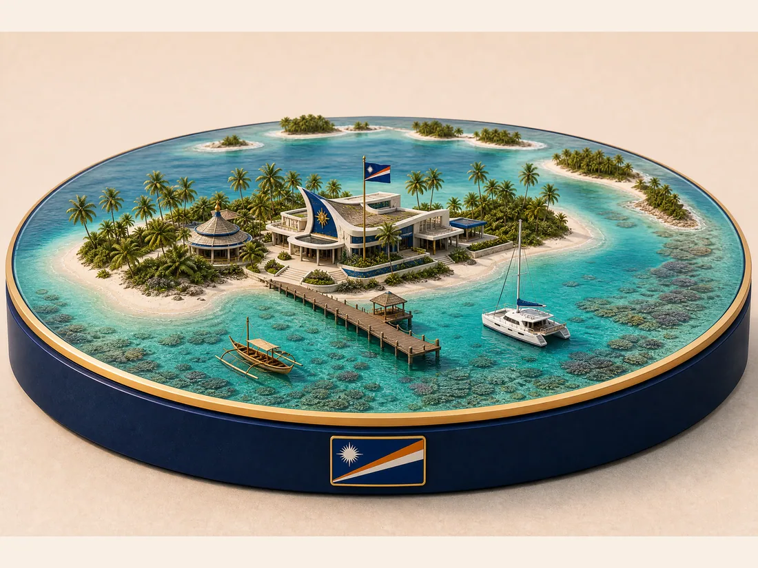 Marshall Islands 3D diorama
