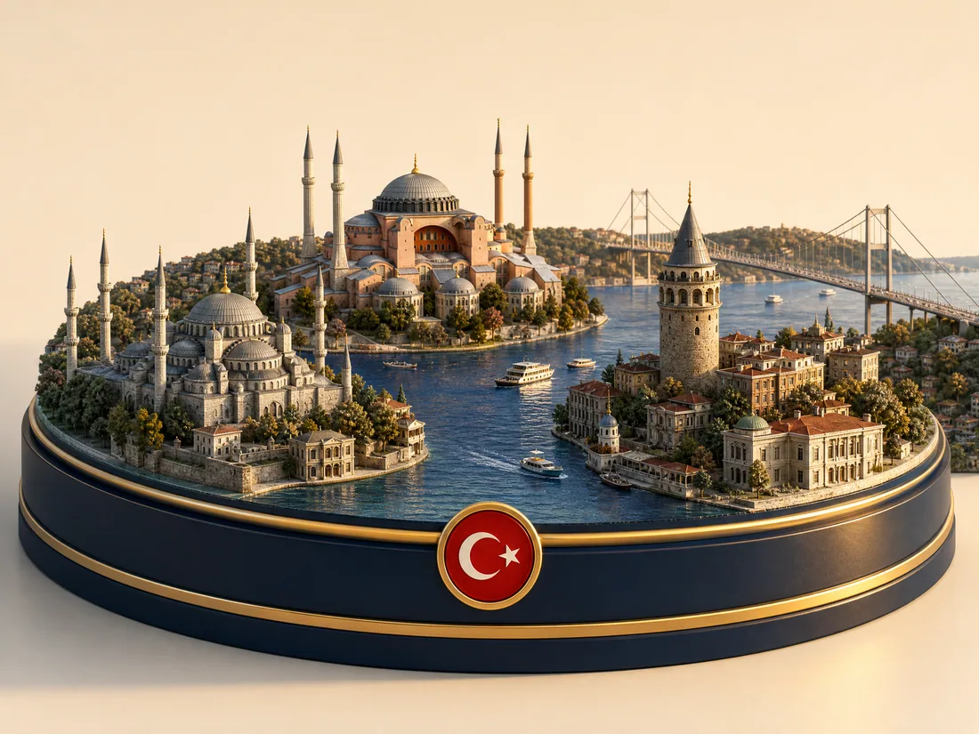 Turkey 3D diorama