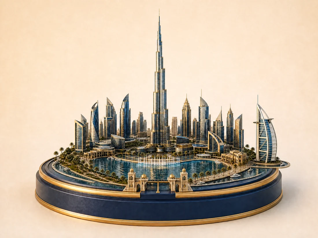 United Arab Emirates 3D diorama